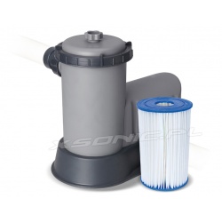 Stelażowy basen ogrodowy 549 x 274 x 122 BESTWAY antracyt 56998 18w1