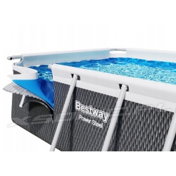 Stelażowy basen ogrodowy 549 x 274 x 122 BESTWAY antracyt 56998 18w1