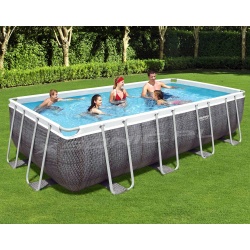 Stelażowy basen ogrodowy 549 x 274 x 122 BESTWAY antracyt 56998 18w1