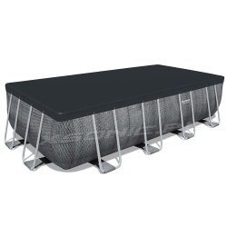 Stelażowy basen ogrodowy 549 x 274 x 122 BESTWAY antracyt 56998 18w1