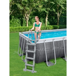 Stelażowy basen ogrodowy 549 x 274 x 122 BESTWAY antracyt 56998 18w1