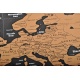 Mapa odkrywcy podróżnika świata zdrapka miejsce gdzie byłeś flagi pinezki