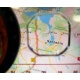 Kompas mapowy z podziałką turystyczny mapnik lupa zawieszka na szyję