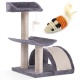 Domek legowisko drapak dla kota wysokość 58 cm platformy wiszące maskotki domek myszka do zabawy
