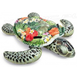 Dmuchana zabawka do pływania żółw z uchwytami 191 x 170 cm INTEX 57555