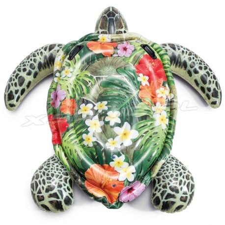 Dmuchana zabawka do pływania żółw z uchwytami 191 x 170 cm INTEX 57555