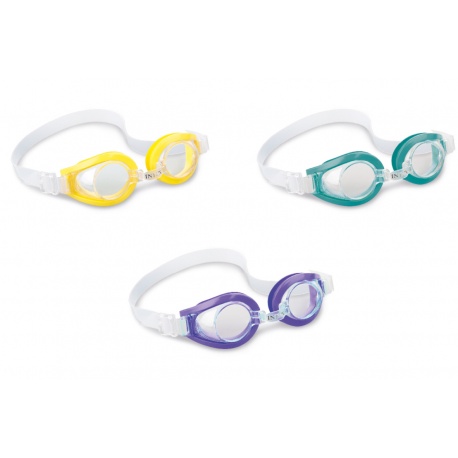 Okulary do pływania Play różne kolory dla dzieci od 8 roku INTEX 55602