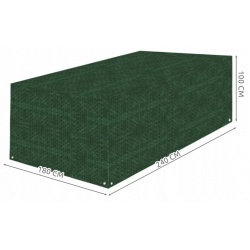 Pokrowiec plandeka na meble ogrodowe 180 x 240 x 100 stół i krzesła