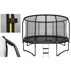 Trampolina ogrodowa 252 cm z siatką wewnętrzną i drabinką HQ 8ft
