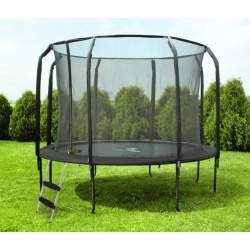 Trampolina ogrodowa 252 cm z siatką wewnętrzną i drabinką HQ 8ft