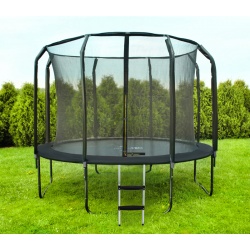 Trampolina ogrodowa 252 cm z siatką wewnętrzną i drabinką HQ 8ft