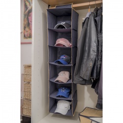 Wiszący organizer z 6 półeczkami do szafy na kemping 30 x 30 x 120cm BO Camp