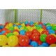 Wielki kojec tekstylny dla dzieci suchy basen plac zabaw 3w1 z siatką