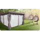 Pawilon ogrodowy altana namiot 3 x 4 metra moskitiera ścianki boczne rozkładane