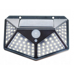 Lampa solarna ścienna świeci na bok 100 LED czujnik ruchu zmierzchu