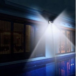 Lampa solarna ścienna świeci na bok 100 LED czujnik ruchu zmierzchu