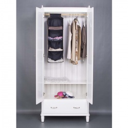 Wiszący organizer z 4 półeczkami do szafy na kemping 30 x 30 x 84 cm BO Camp