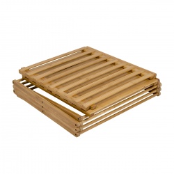 Szafka składana turystyczna bambusowa 4 półki FITZROY BAMBOO osdoba salonu