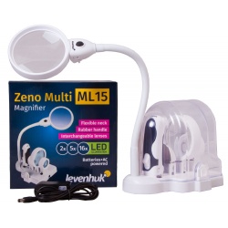 Lupa Levenhuk Zeno Multi ML15 lupa jest wyposażona w oświetlenie LED powiększenie 2/5/16x