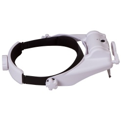 Lupa nagłowna Levenhuk Zeno Vizor HR4 z akumulatorem rozmiar soczewki 100x43/30 mm oświetlenie LED