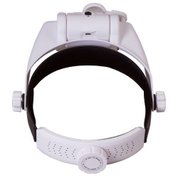 Lupa nagłowna Levenhuk Zeno Vizor HR4 z akumulatorem rozmiar soczewki 100x43/30 mm oświetlenie LED