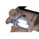 Lupa nagłowna Levenhuk Zeno Vizor HR4 z akumulatorem rozmiar soczewki 100x43/30 mm oświetlenie LED