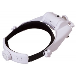 Lupa nagłowna Levenhuk Zeno Vizor HR2 z akumulatorem rozmiar soczewki 100x43/30 mm oświetlenie LED