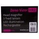Lupa nagłowna Levenhuk Zeno Vizor HR2 z akumulatorem rozmiar soczewki 100x43/30 mm oświetlenie LED
