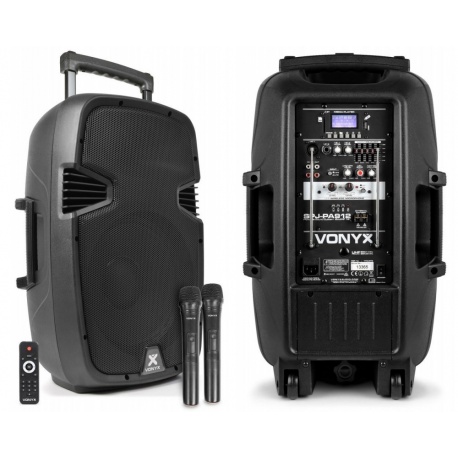 Kolumna mobilna Vonyx SPJ-PA912 moc 500W tuner radiowy FM Bluetooth