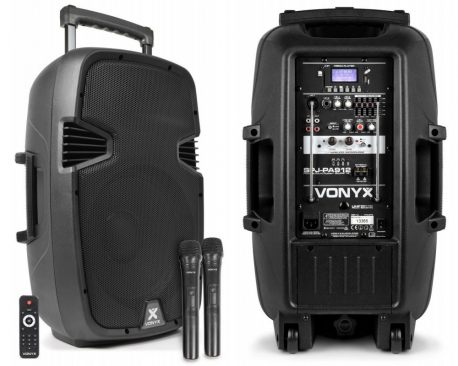 Kolumna mobilna Vonyx SPJ-PA912 moc 500W tuner radiowy FM Bluetooth