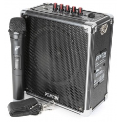 Mobilny zestaw nagłośnieniowy Fenton ST040 głośnik 40W bezprzewodowy mikrofon VHF