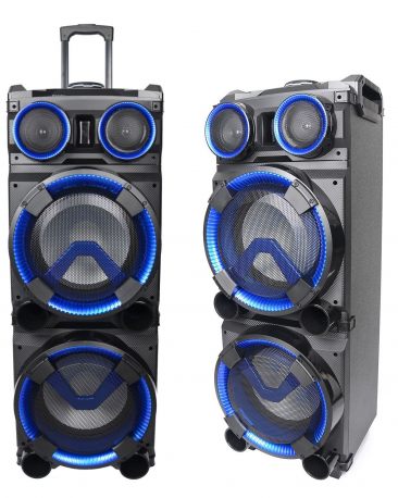 Mobilna kolumna z LED Ibiza STANDUP-DJ-MKII akumulator o dużej pojemności