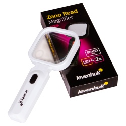 Lupa ręczna Levenhuk Zeno Read ZR10 soczewki 80x80/20 mm oświetlenie LED