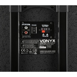Kolumna mobilna z mikrofonem 250W Vonyx VPS10 nagłośnienie przenośne