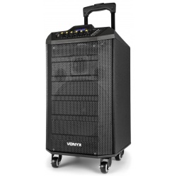 Kolumna mobilna z mikrofonem 250W Vonyx VPS10 nagłośnienie przenośne