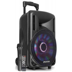 Kolumna mobilna z mikrofonem Fenton FT10LED 10 " 450W Bluetooth światła LED