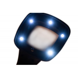 Lupa Levenhuk Zeno Read ZR12 powiększenie 4x średnica soczewki 45x45 mm oświetlenie LED