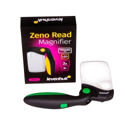 Lupa Levenhuk Zeno Read ZR14 powiększenie 2/6x średnica soczewki 100x60/20 mm oświetlenie LED