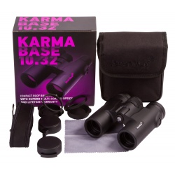 Lornetka Levenhuk Karma BASE 10x32 pryzmaty dachowe powiększenie 10x średnica soczewki obiektywowej 32 mm