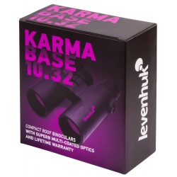 Lornetka Levenhuk Karma BASE 10x32 pryzmaty dachowe powiększenie 10x średnica soczewki obiektywowej 32 mm