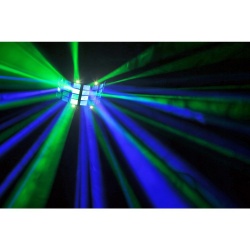 Efekt Derby LED BeamZ Butterfly dyskotekowe oświetlenie stroboskop wiązki światła
