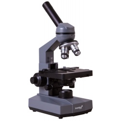 Monokularowy mikroskop biologiczny Levenhuk 320 PLUS z oświetleniem LED powiększenie 40–1600x