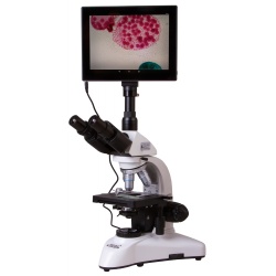 Trójokularowy mikroskop cyfrowy Levenhuk MED D25T LCD kamera