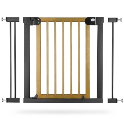 Bramka zabezpieczająca Ricokids brama z drzewna i metalu bezpieczeństwa do futryny na schody i drzwi