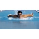 Czepek kąpielowy do pływania materiałowy pływacki na basen elastyczny czarny