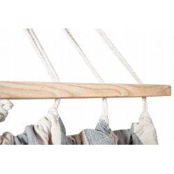 Hamak dwuosobowy ogrodowy wzmocniona konstrukcja duży 260x140 cm