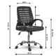 Fotel biurowy krzesło obrotowe mikrosiatka mechanizm TILT gumowane kółka oddychający materiał