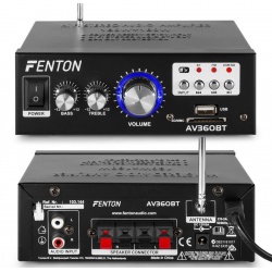 Wzmacniacz stereo 2x 40 Watt Fenton AV360BT z radiem FM USB SD odtwarzacz MP3