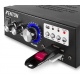 Wzmacniacz stereo 2x 40 Watt Fenton AV360BT z radiem FM USB SD odtwarzacz MP3
