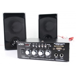 Zestaw do karaoke Party KA100 wzmacniacz 2 x 50W głośniki USB SD